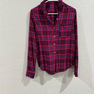 Aeropostale Red and Blue Plaid Shirt
